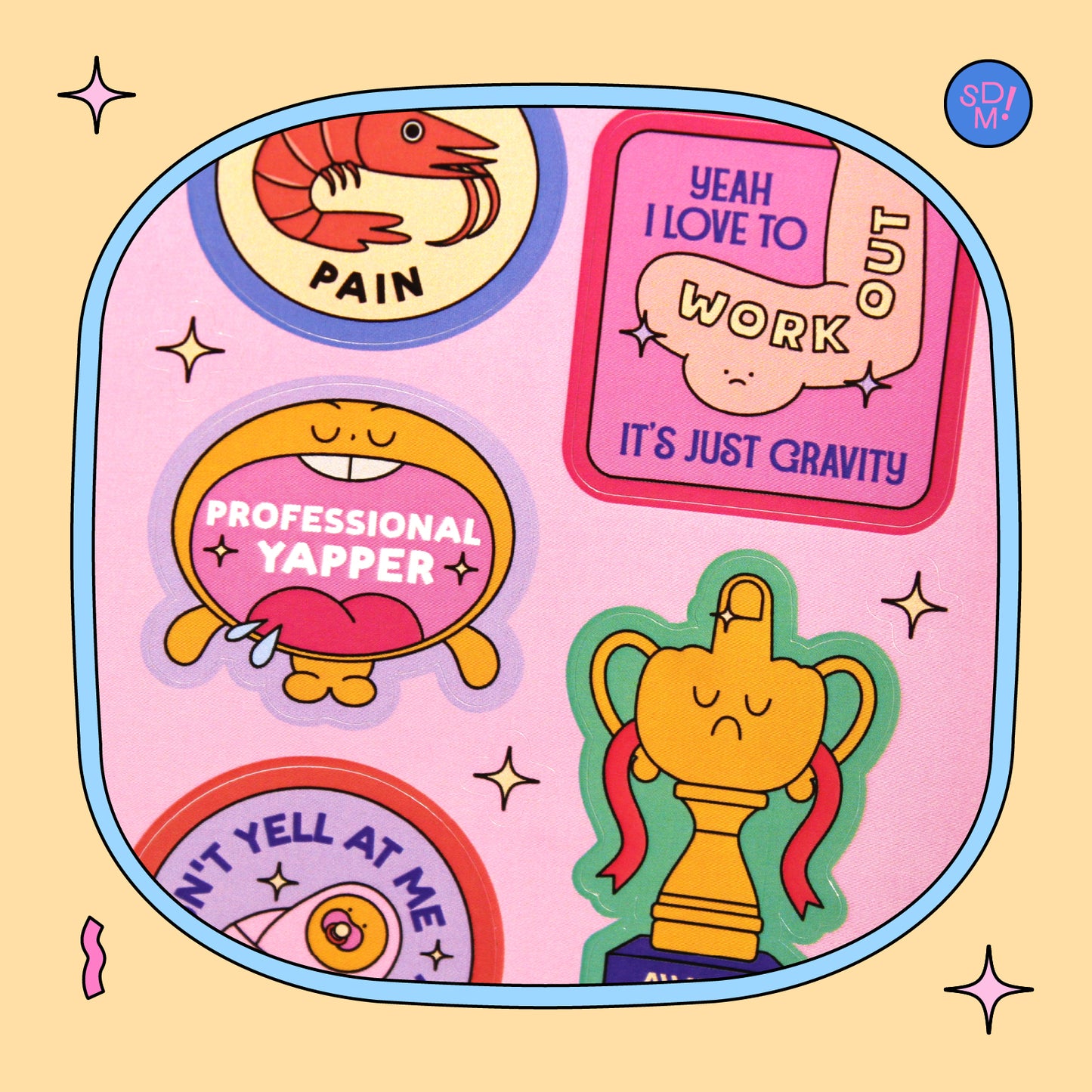 About Me Sticker Sheet