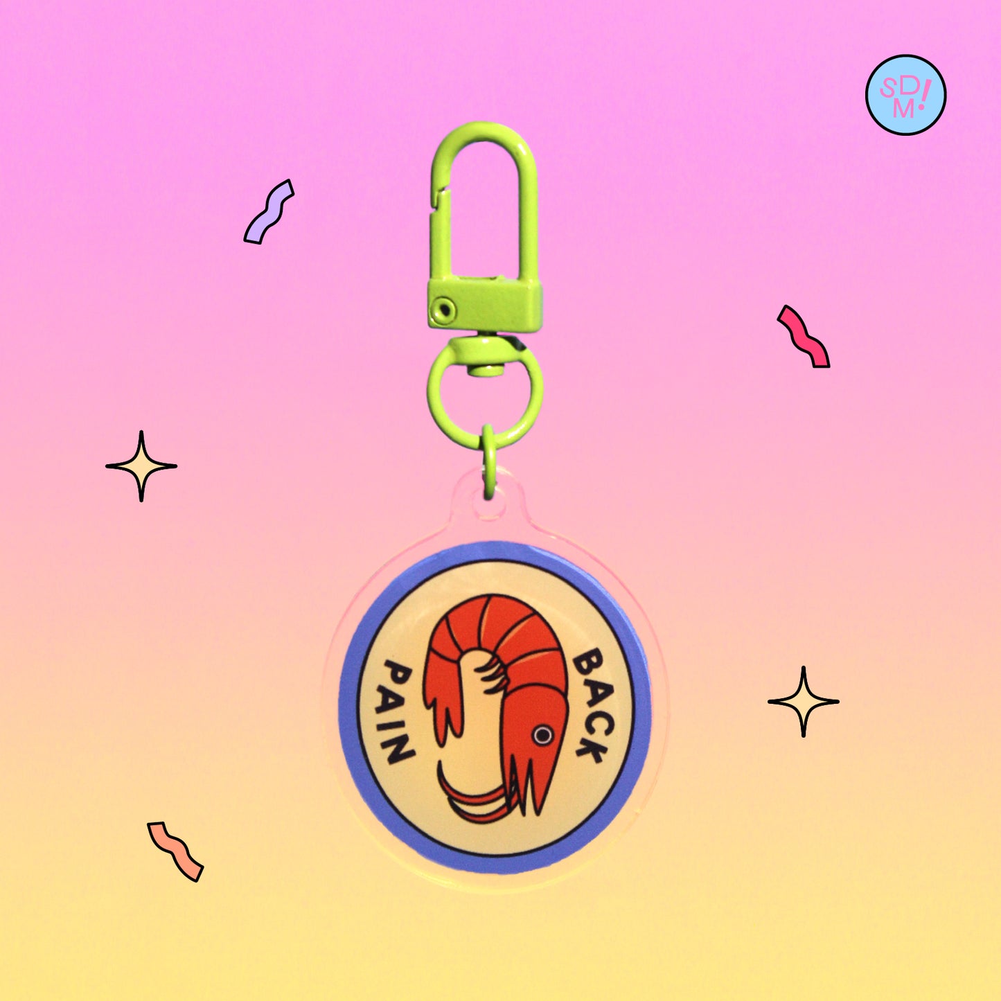 Back Pain Keychain