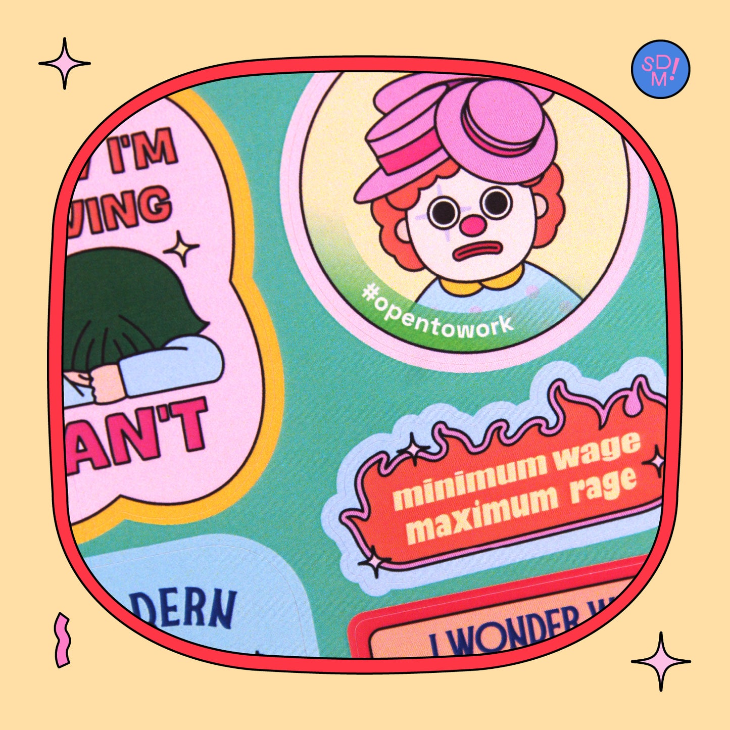 I Looooove My Job... Sticker Sheet