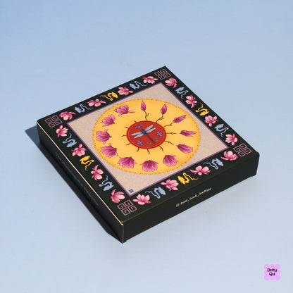 The Blooming of A Magnolia Satin Scarf