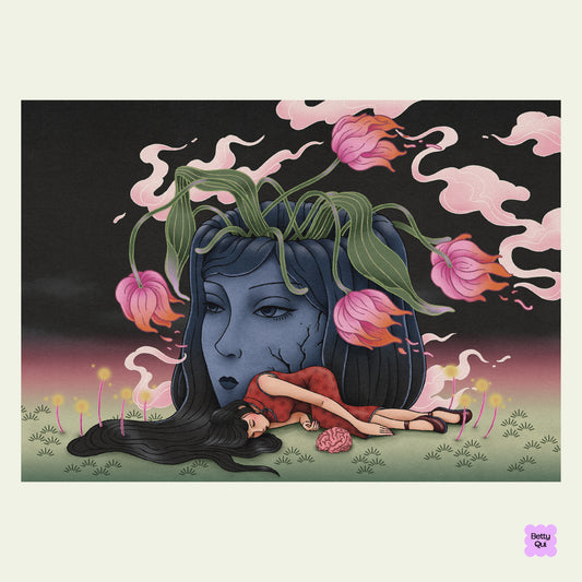 Brain Out of Service A6 Print