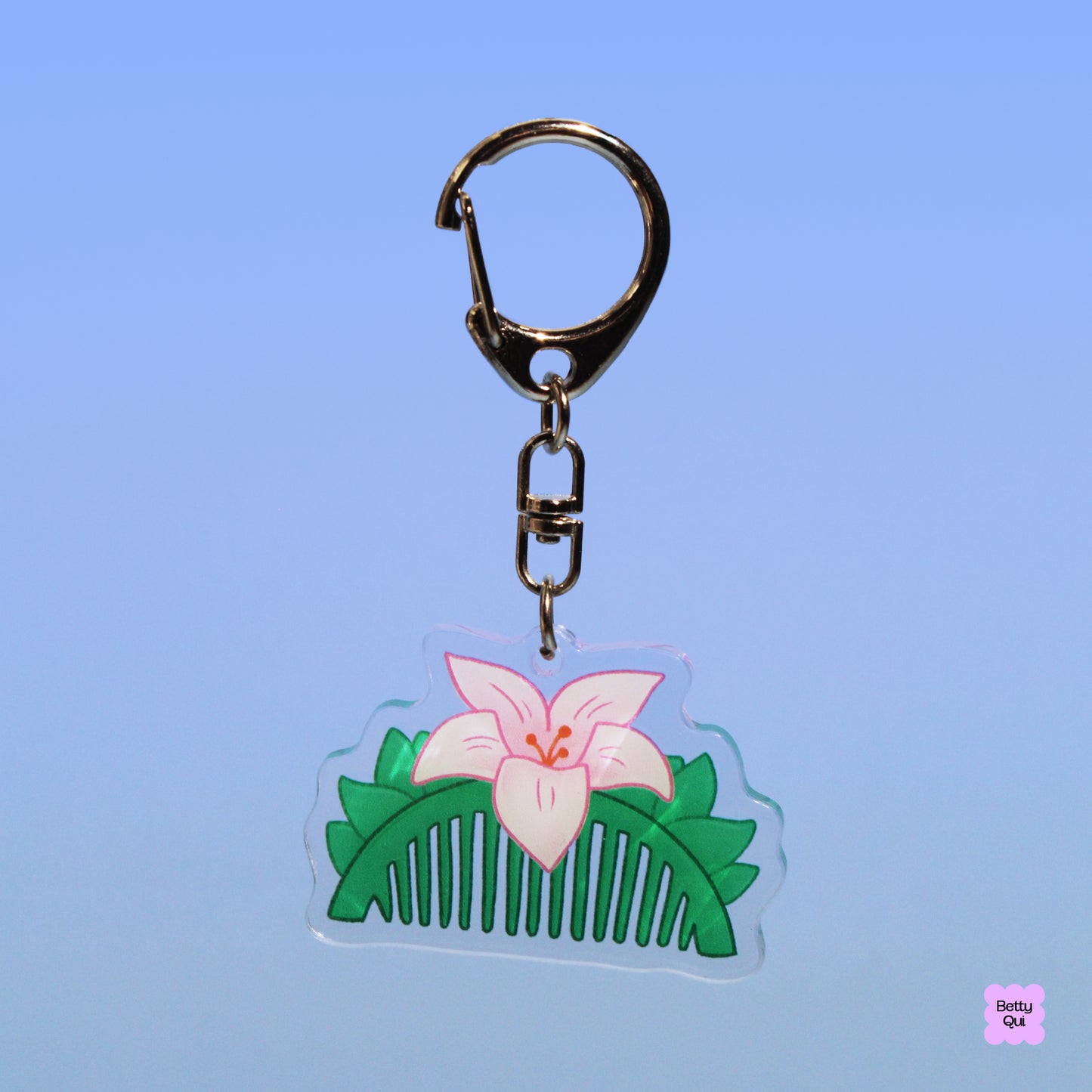 Mulan Comb Keychain