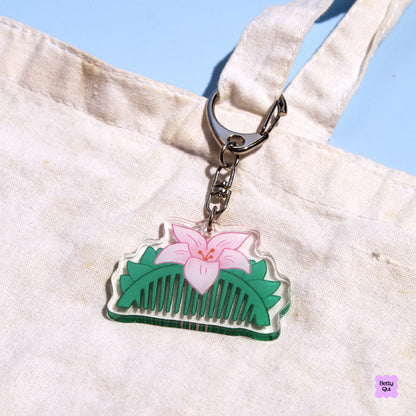 Mulan Comb Keychain