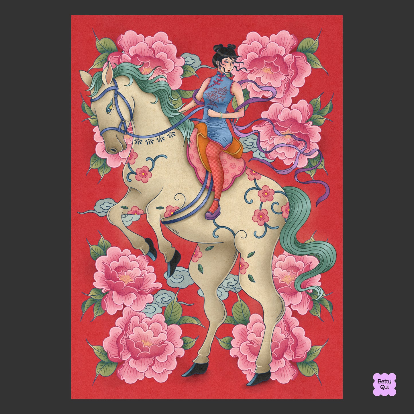 Riding Into Spring A3/A4 Print