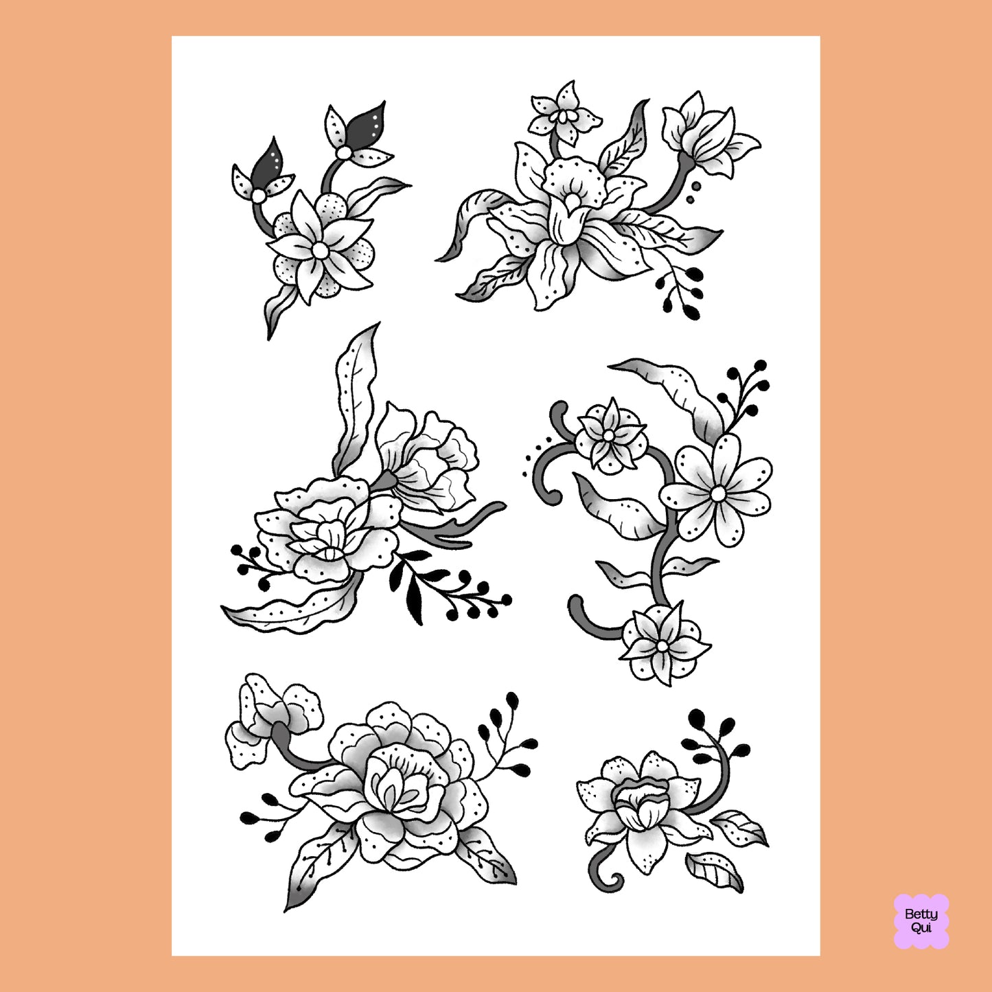 Batik Temporary Tattoos