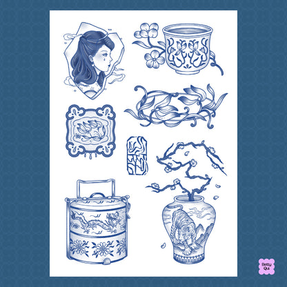 Blueware Temporary Tattoos