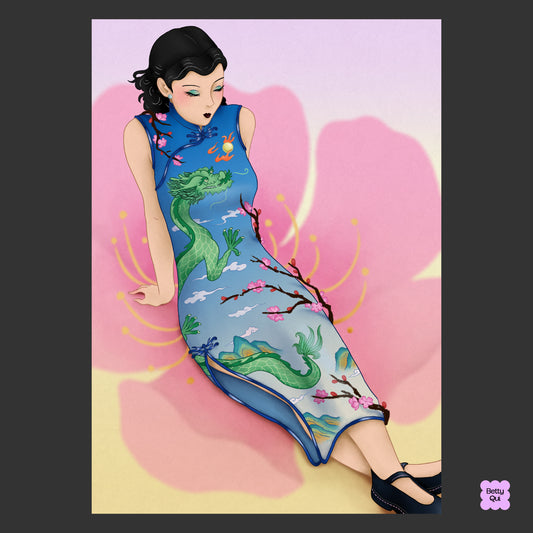 The Qipao of Spring A3/A4 Print