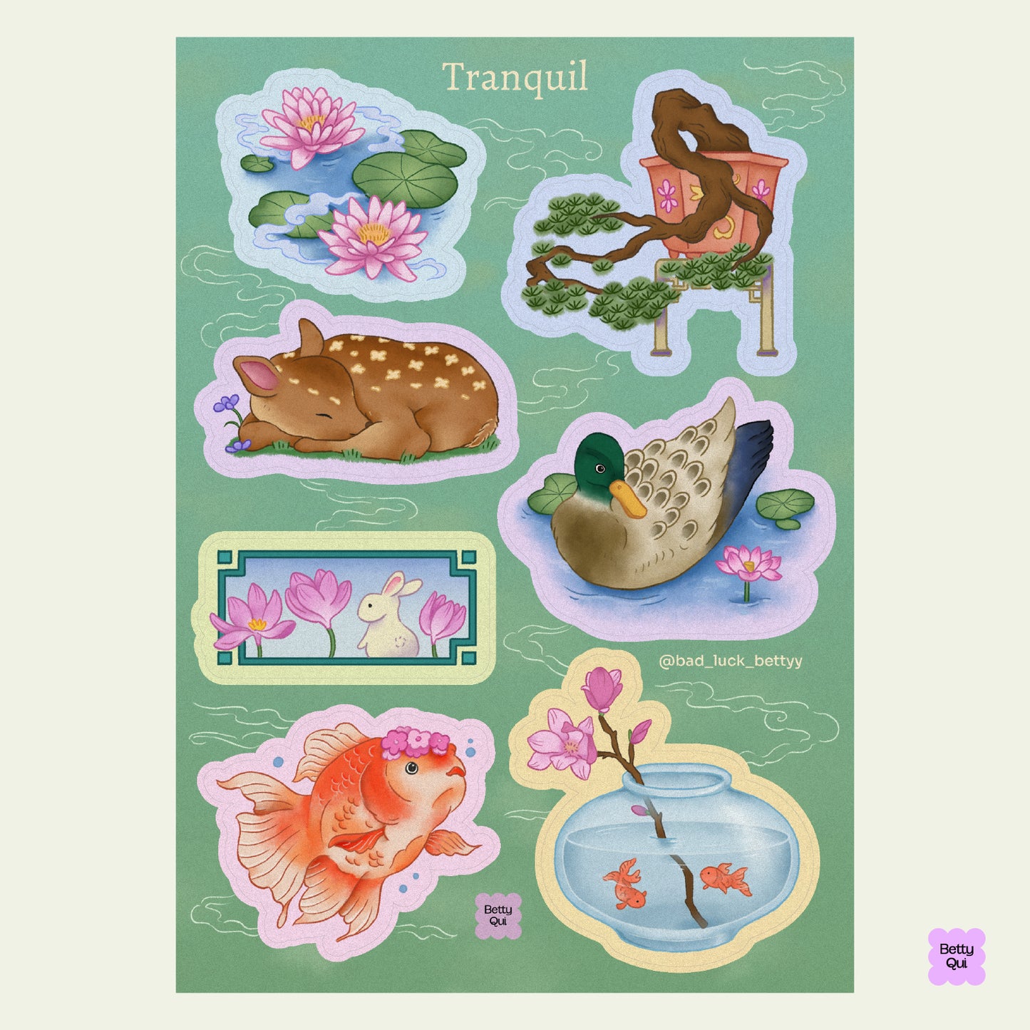 Tranquil Sticker Sheet