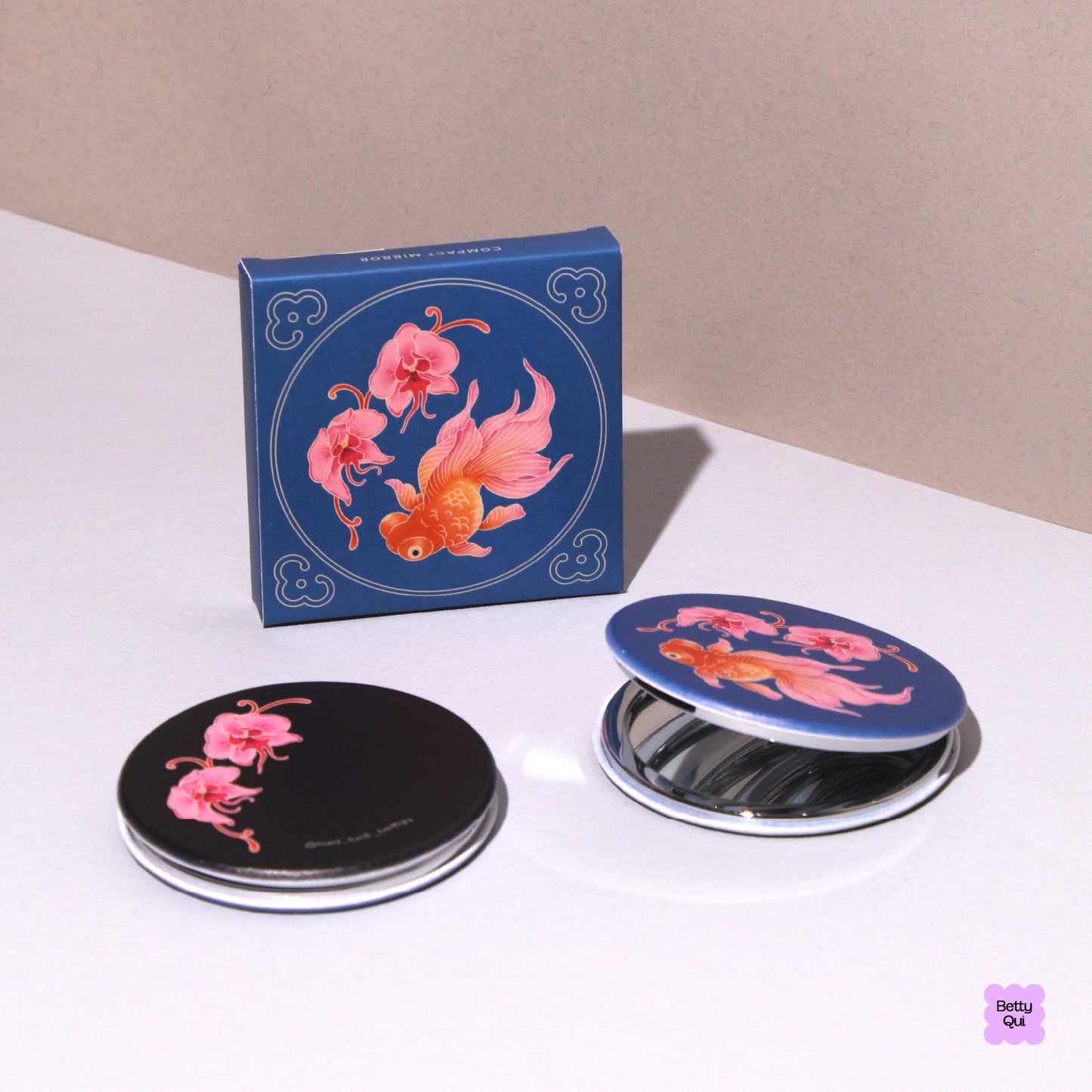 Orchids By The Water Compact Mirror