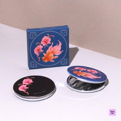 Orchids By The Water Compact Mirror