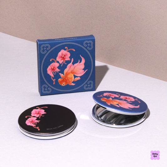 Orchids By The Water Compact Mirror