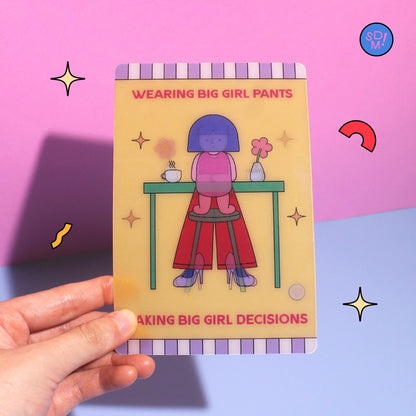 Big Girl Pants Lenticular Print