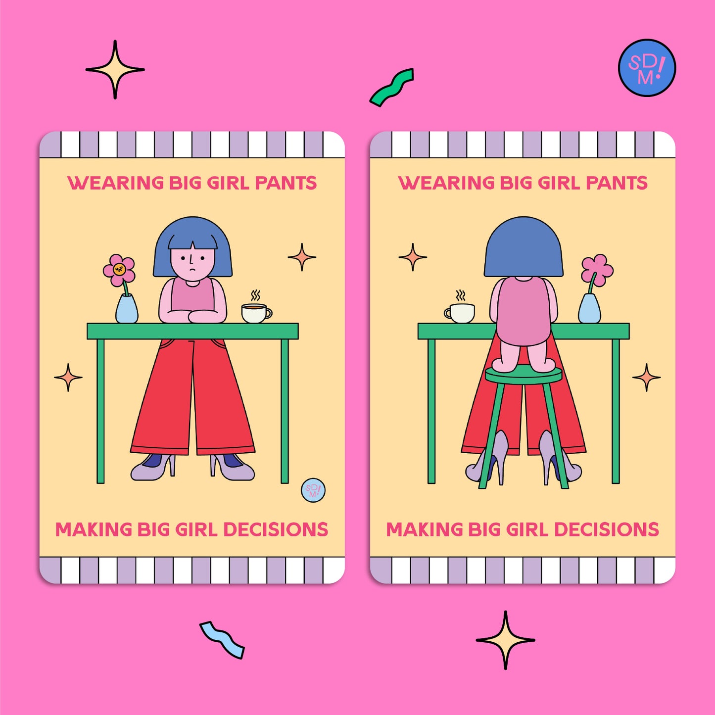 Big Girl Pants Lenticular Print