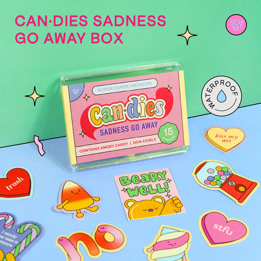 Can•dies Sadness Go Away Sticker Box