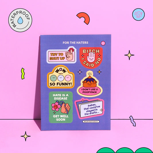 For The Haters Sticker Sheet