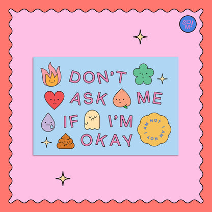 Not Okay Post Card