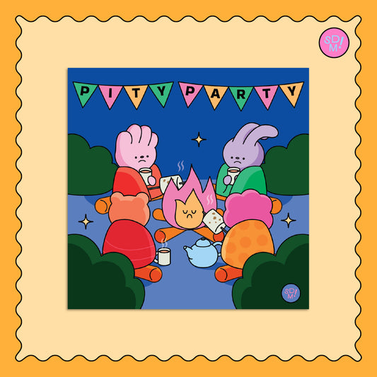 Pity Party Square Print