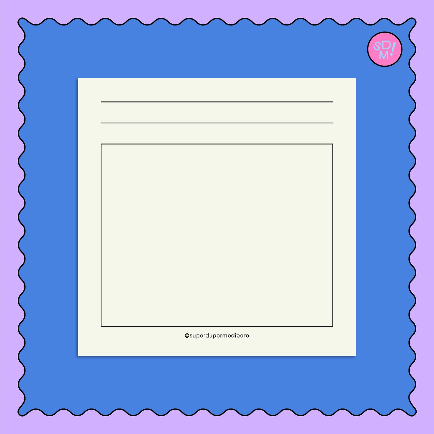 Oh No Worries Square Print