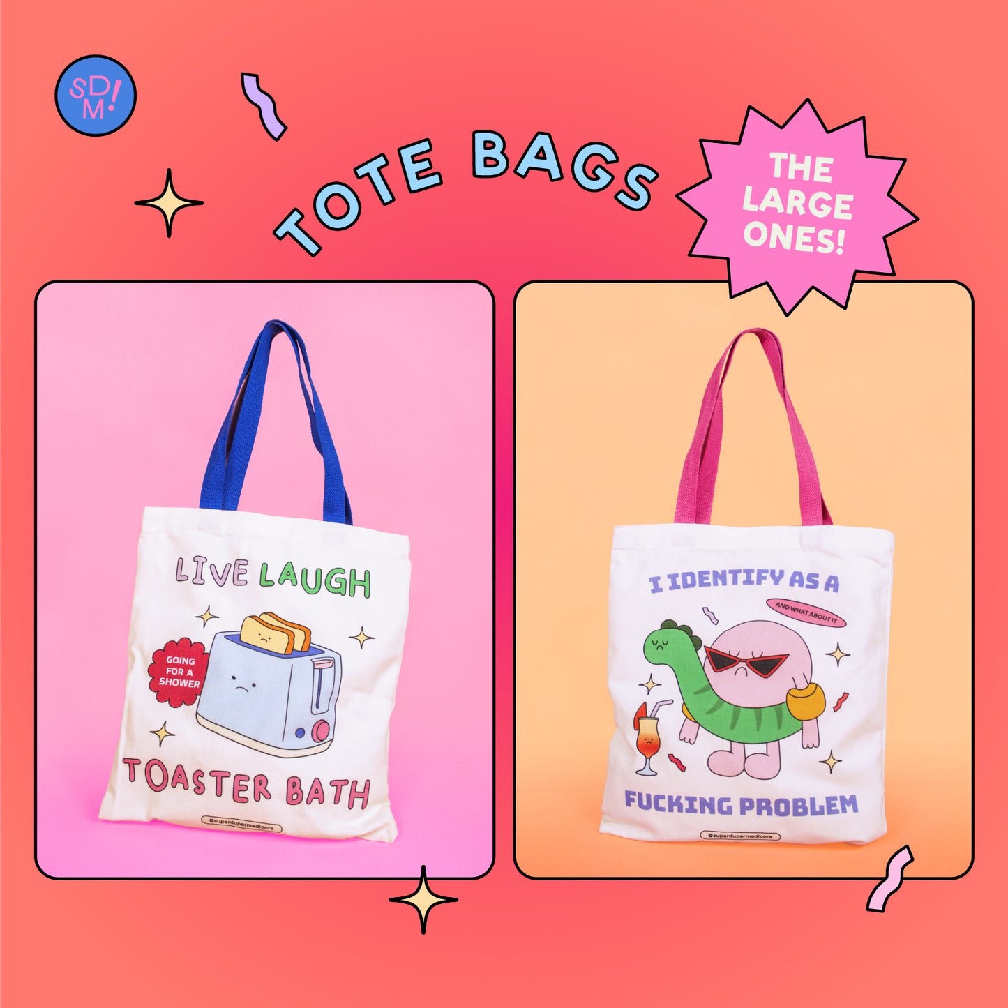 Live Laugh Toaster Bath Tote Bag